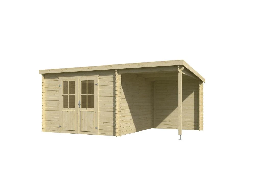Outdoor Life Blokhut Tampa met Overkapping 550 x 250 cm - Afbeelding 2